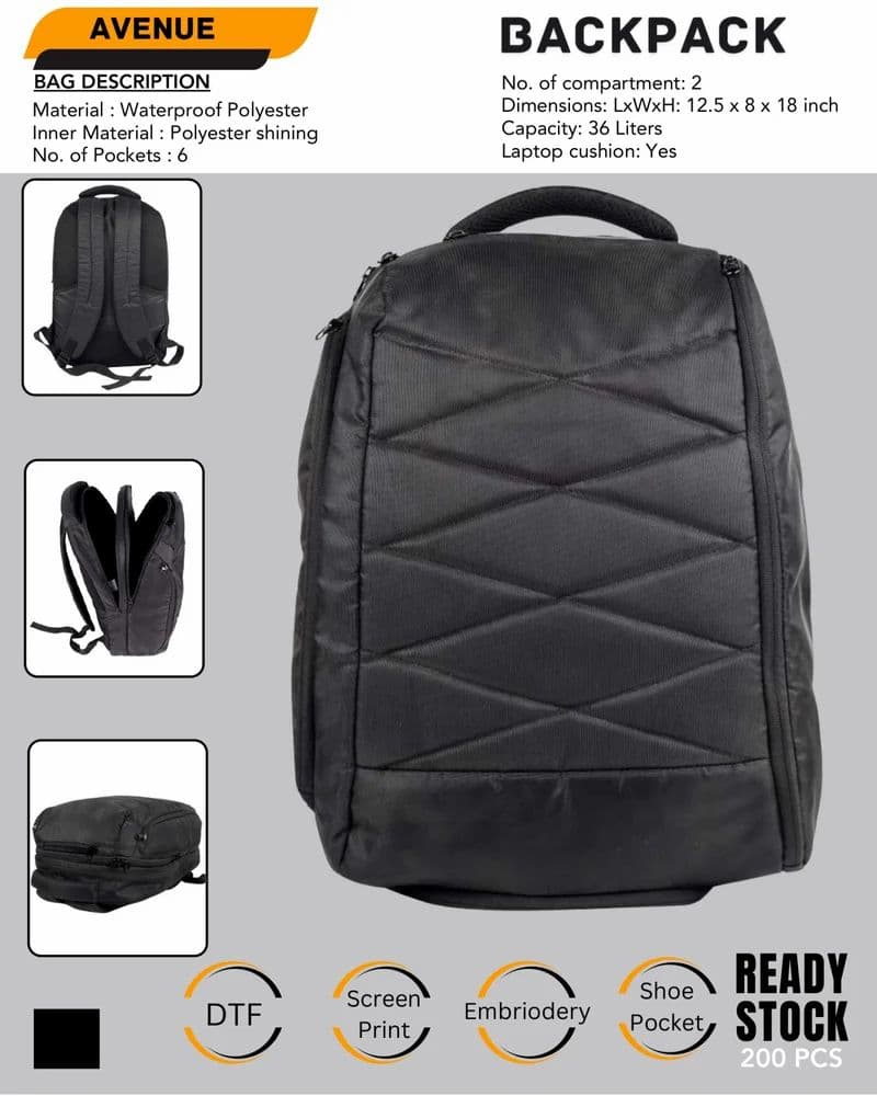 Waterproof Polyster Avenue Backpack